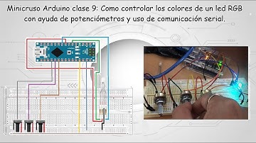 Minicruso Arduino clase 9: Como controlar los colores de un led rgb y uso de  comunicación serial.
