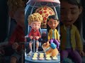 The Floating Pizza Planet 🍕🚀 | Funny Pixar-Style Kids Cartoon | Space Adventure Short