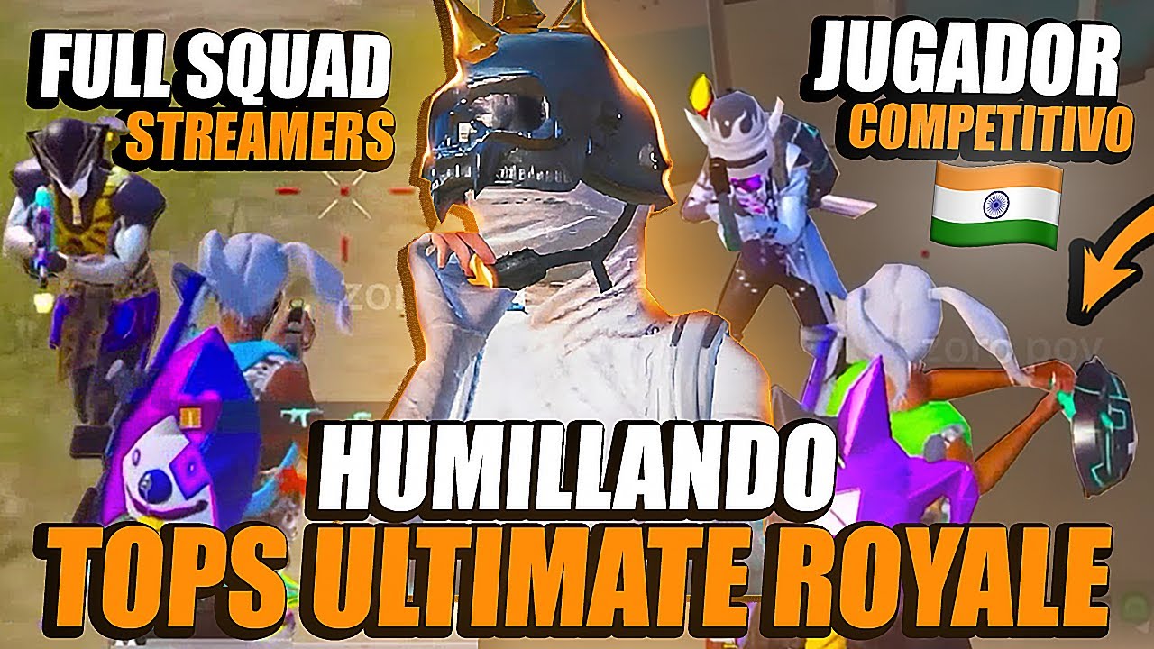 Así es JUGAR en LEYENDA y ENFRENTAR STREAMERS y JUGADORES COMPETITIVOS de ASIA en ULTIMATE ROYALE!🔥