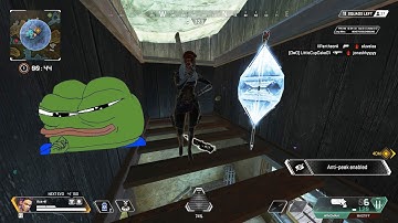 new hidden op spot for Loba on cascade falls storm point | Apex Legends