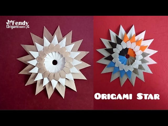 How to make a Transforming Origami Star & Origami Wreath - (Our