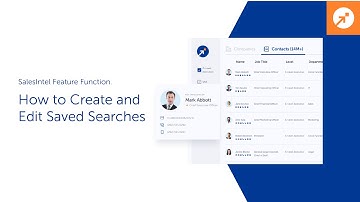 How to Create and Edit Saved Searches in SalesIntel