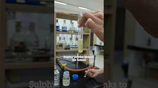 Hay's Sulphur Powder Test For Bile Salts In Urine #biochemistry #urinetest