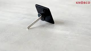 NTSHK 034 Square Black Diamond Kitchen Cabinet Drawer Knobs