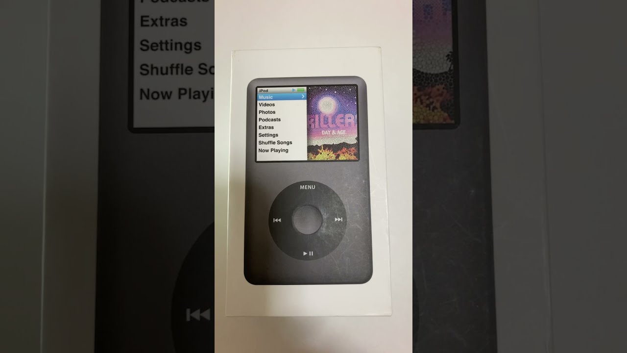 01 第6.5世代iPod classic 160GB Black MC297J/A 箱表面#shorts