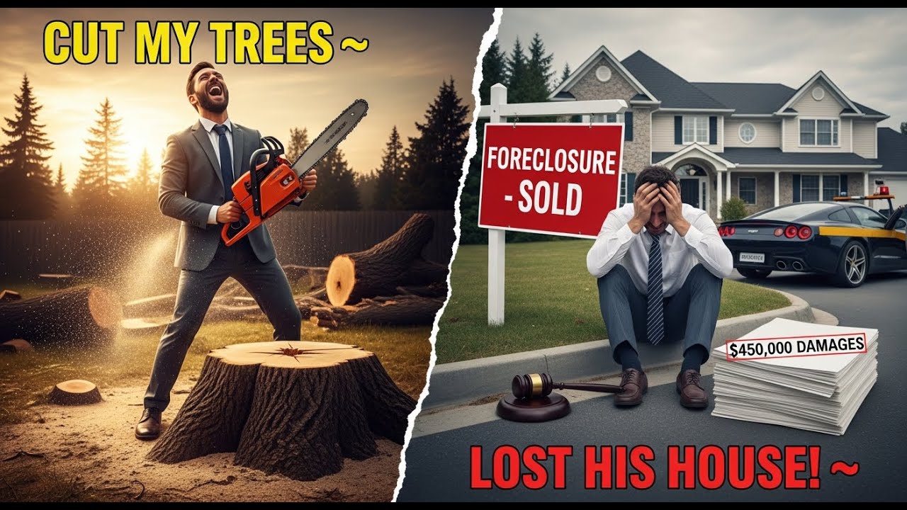 Сосед срубил мои черные орехи. Теперь его дом принадлежит мне. 🌲🏡