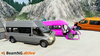 BeamNG Drive #50 - Thử Chạy Xe Dịch Vụ 16 Chỗ Chở Khách Đi Biển và Cái Kết screenshot 5