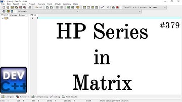 Print HP Series in matrix in C Language || Simple Method Apply