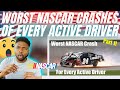 🇬🇧 BRIT Reacts To EVERY ACTIVE NASCAR DRIVER’S WORST CRASH!