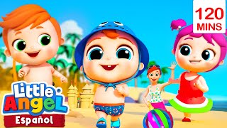 Seguridad en la playa | Canciones Infantiles   Para bebés | Little Angel y sus amigos