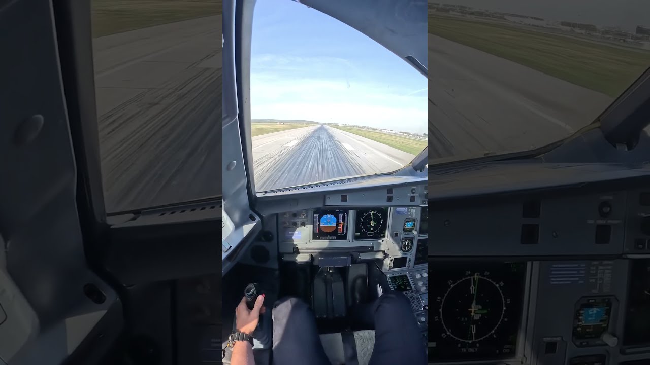 Airbus A321 Landing Cockpit View Pov Aviation Rate This 0 10