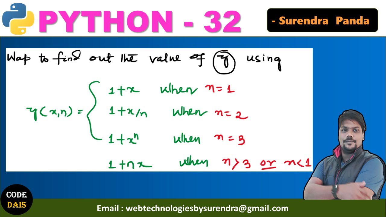 Find Out The value of y in Python | Python By Surendra - YouTube