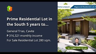 Prime Residential Lot in the South 5 years to pay Prime Residential Lot in the South 5 years to pay