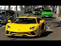 SUPERCARS in PUERTO BANUS 2021 -39- ( 4xAventador S, Senna, Murcielago, Performante Spyder, 720S..)