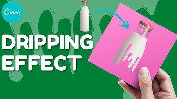 How to Create Drip Paint Effect in Canva | Quick Canva Dripping Image Tutorial