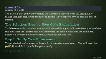 How to Delete Records in a Text File Based on Column Number and Condition Using Python