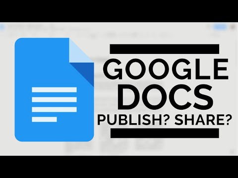 Google Docs - ویب پر شائع کریں یا اشتراک کریں | فرق کیا ہے؟؟؟