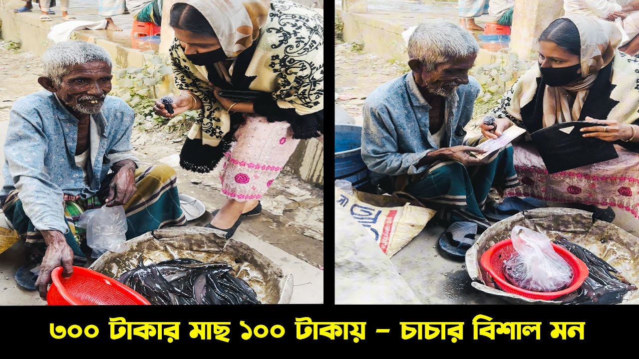 ভাল মানুষ এখনো আছে! ৩০০ টাকার মাছ ১০০ টাকায় দিল! Humanity