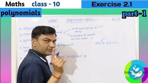 Part-1/ Polynomial/Class 10th U.P Board /exercise 2.1 Balaji publication Book/hindi& English medium