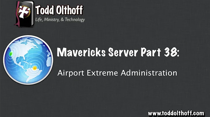 Mavericks Server Part 38: Airport Extreme Administration