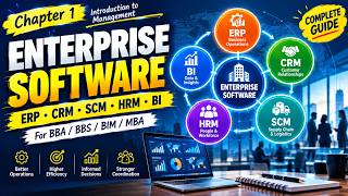 What is Enterprise Software | ERP, CRM, SCM, HRM & BI Explained