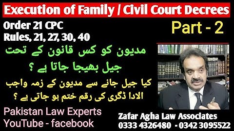 Execution of decrees : Does decretal amount liability wipe out if judgement debtor is sent to jail ?