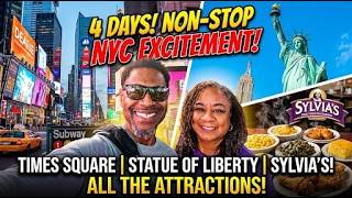 4 DAYS OF NONSTOP NYC EXCITEMENT 🗽🔥 | Times Square | Statue of Liberty | Soul Food & More