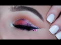 Girly Valentine&#39;s Day Makeup Tutorial | Pink, Glitter + Crystals!