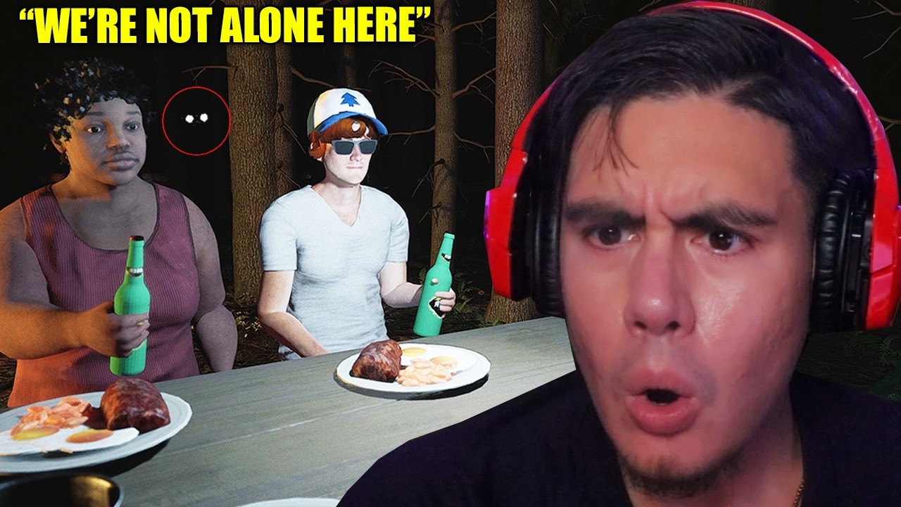 I WENT CAMPING WITH MY FRIENDS IN THE WOODS BUT SOMETHINGS IN THE DARK STALKING US..