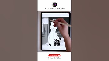Procreate Tip / How to set a Favourite Brush Size