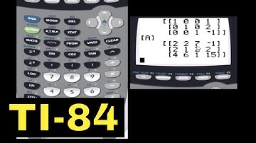 Ti-84 Calculator - 34 - Solving Systems of Equations with Matrices