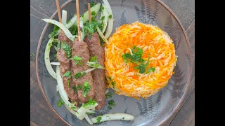 الكفته المشويه في اقل من دقيقتين  Kofta kebab recipe