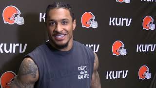 Cleveland Browns Safety Grant Delpit Meets with Media After Cleveland's Season-Ending Victory