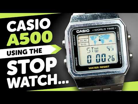 #CASIO A500 (3437) - STOPWATCH Tutorial