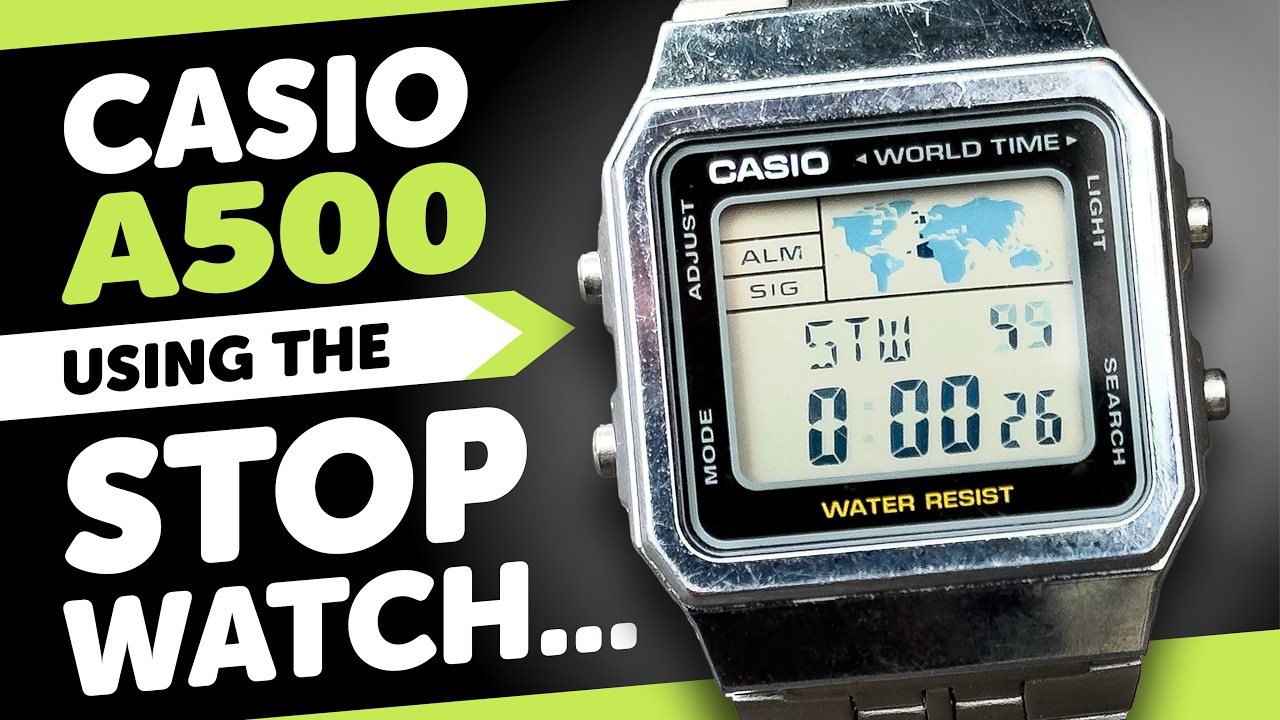 #CASIO A500 (3437) - STOPWATCH Tutorial