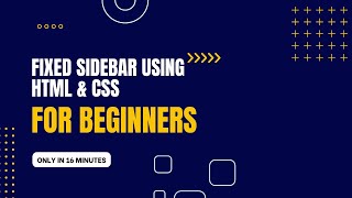 Fixed Sidebar Tutorial | HTML & CSS | CodeEasy by RehanSk