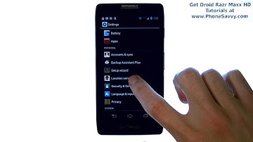Motorola Droid Razr Maxx HD - How Do I Disable GPS