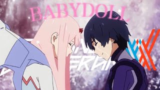 Zero Two &amp; Hiro | Darling in the franxx | babydoll | [AMV/edit]