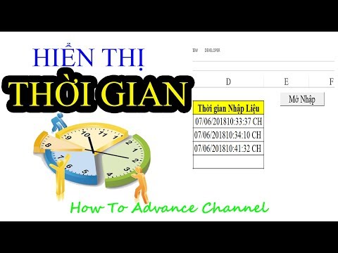 Hiển Thị Thời Gian Nhập Sửa Dữ Liệu Trong Excel