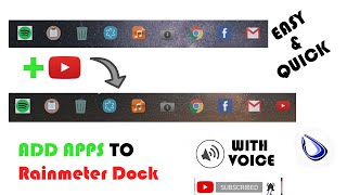 How to add apps in Rainmeter Dock - Quick and Easy screenshot 4