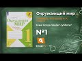 Задание 1 Когда придёт суббота? - Окружающий мир 1 класс (Плешаков А.А.) 2 часть