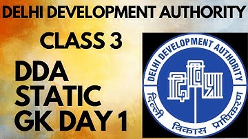 DDA Classes 2023 | DDA GK/ GS Class  | Practice Set 1#sscgk #dda #staticgk #gk