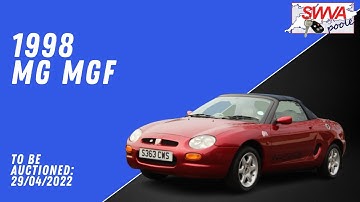 LOT 12 - MG MGF 1998 | SWVA 29th April 2022 Classic Sale