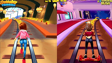 Subway Princess Runner VS Hoverboard Rush - WHICH GAME IS THE BEST??? Android/iOS Gameplay HD