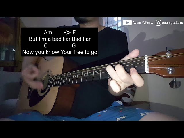 Chord Kunci Gitar Bad Liar Imagine Dragons Lirik Agam Yuliarto Youtube