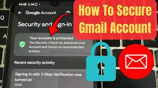 How to secure Gmail Account | Recommended actions in Google Account