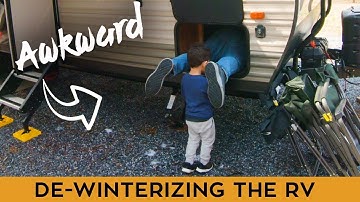 DEWINTERIZING OUR TRAVEL TRAILER
