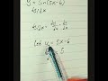 this is a question on calculous (differentiation) using the chain rule #maths #mathematics