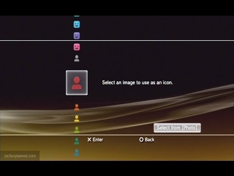 How to change your ps3 user picture - YouTube