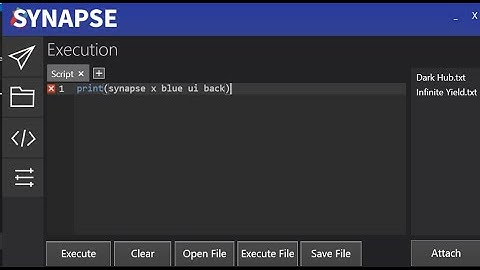 How to get synapse blue ui